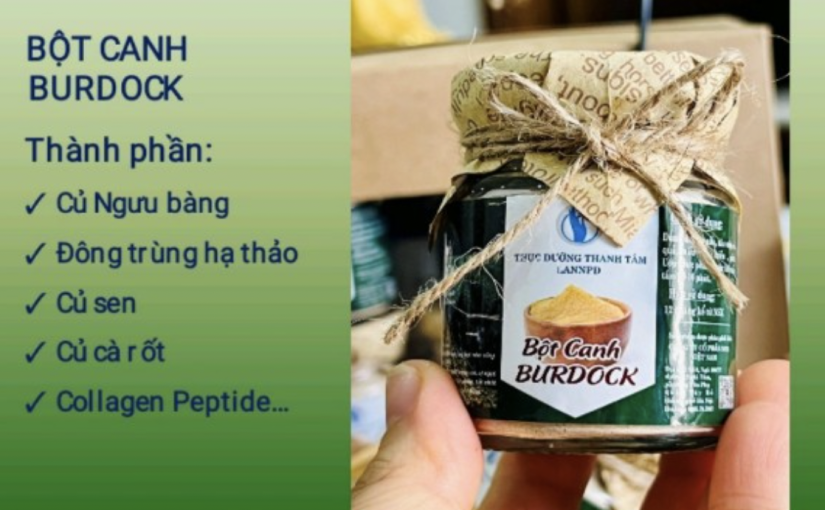 bột canh burdock dành cho người ăn chay