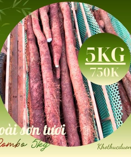 Củ hoài sơn tươi hữu cơ hay còn gọi là khoai mài hữu cơ