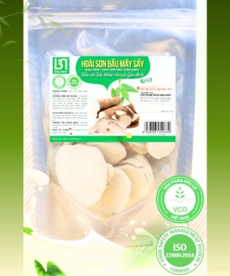 Hoài sơn khô được chế biến trực tiếp từ hoài sơn hữu cơ