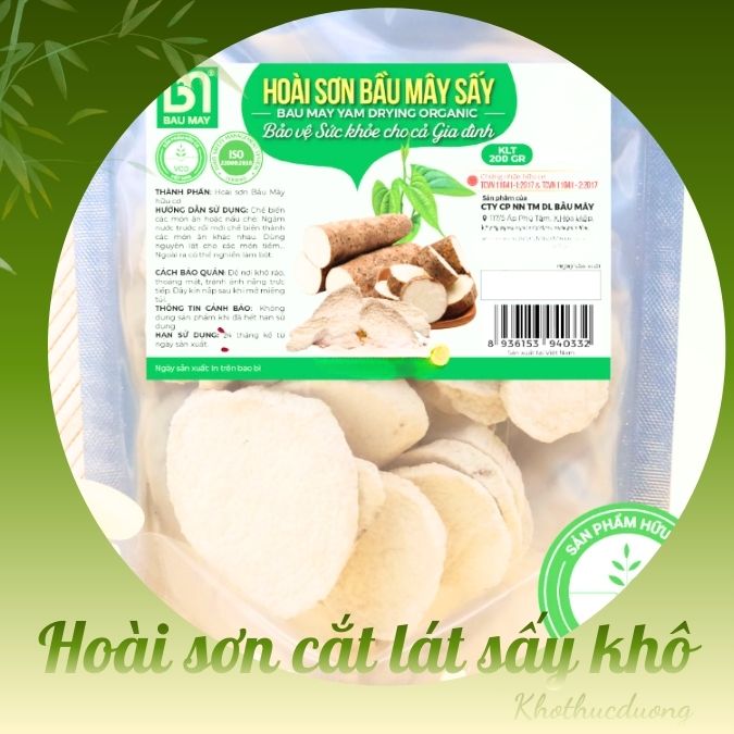 Hoài sơn sấy khô hữu cơ